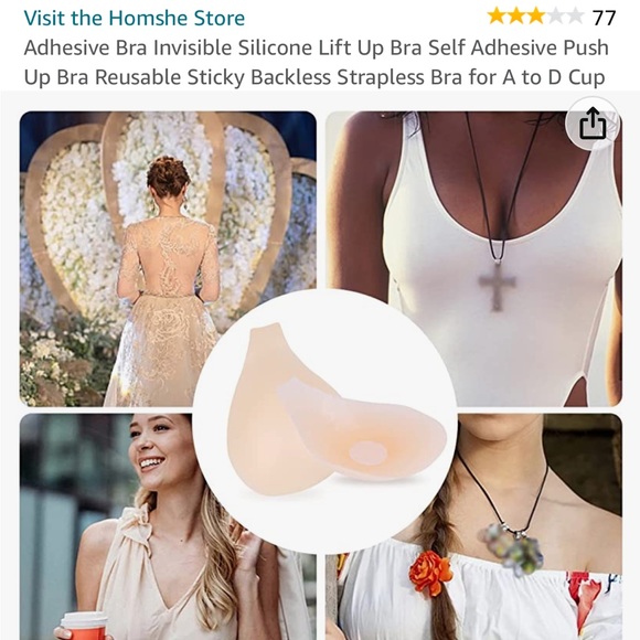 NEW SILICONE ADHESIVE BRA PASTIES XL - Picture 6 of 11